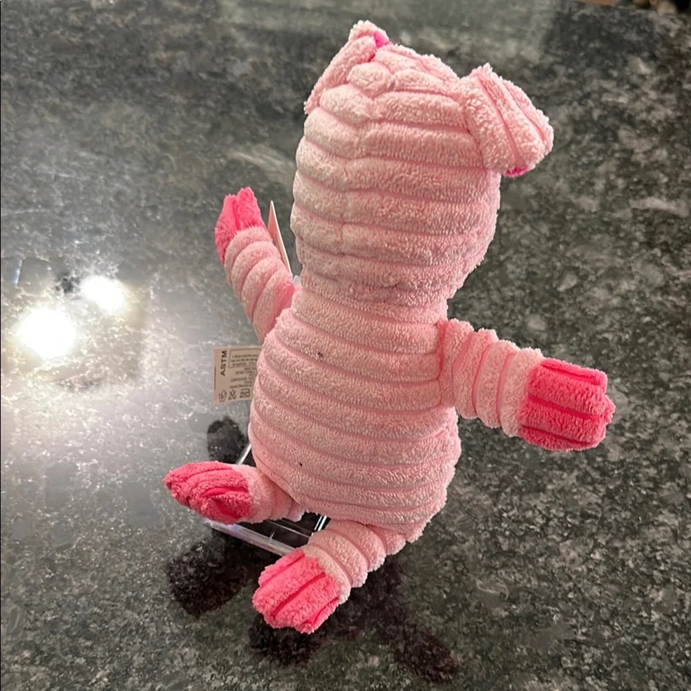 Prime Pets Dog Toy Adorable Pink Pig Plush Squeaky Toy 7